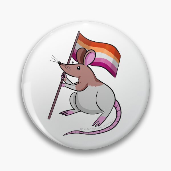 Item preview, Lesbian Pride Rat designed and sold by Piper Strange.