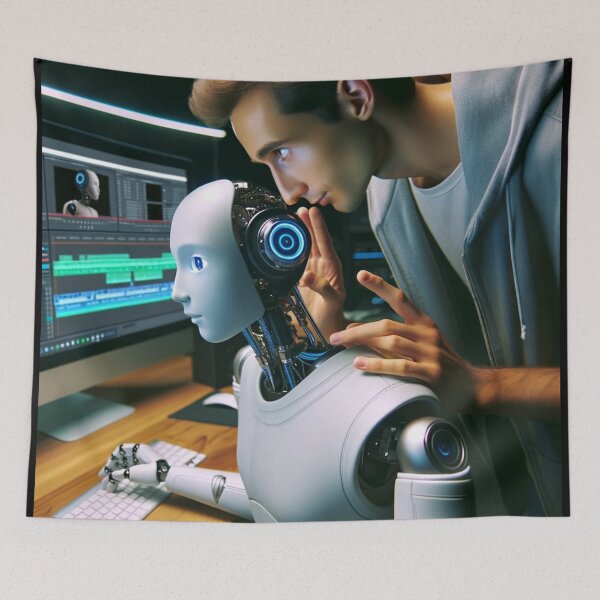 Item preview, Ai informing you about ai with a human touch  designed and sold by NOSGOD.