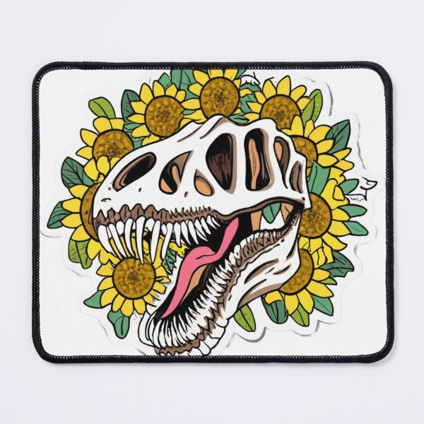 Item preview, Dinosaur Skull Sunflowers Trex designed and sold by sadedream.