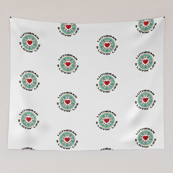 Item preview, Lutheran and Lovin' Life (with Luther rose) designed and sold by CheekyGrace.