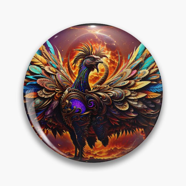 Item preview, Hallucinatory illustration of a Wild Turkey, designed and sold by Moriarty's Digital Visions.
