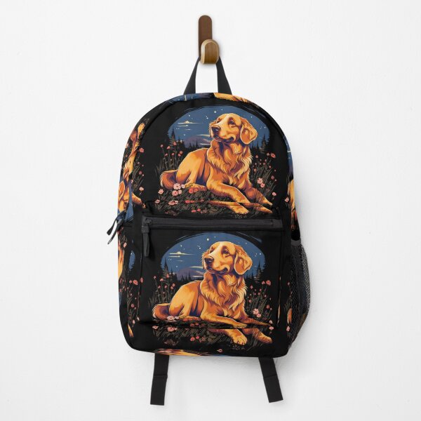Item preview, Golden Retriever Dog Laying Down In A Grass And Flower Field designed and sold by NBSStore.