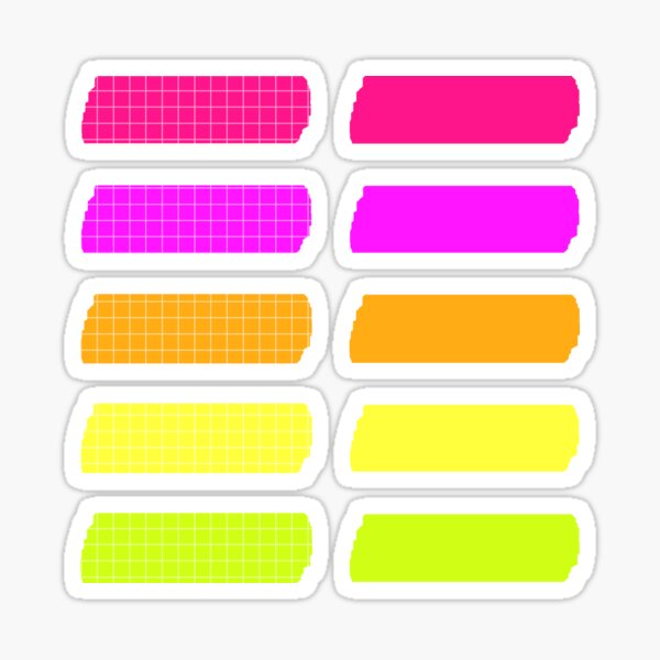 Artikel-Vorschau von Mehrfarbiger Kidcore-Pastell-Washi-Pack mit strukturiertem Kidcore, designt und verkauft von Kayochine.