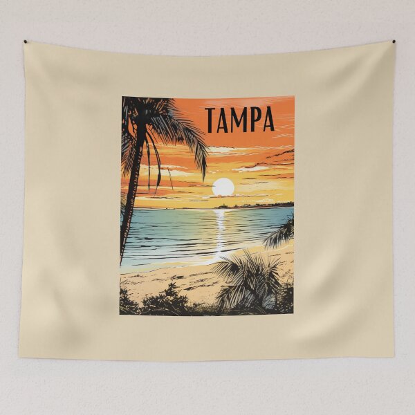 Item preview, Vintage Tampa Cityscape, shoreline, designed and sold by SunnMoonHB.