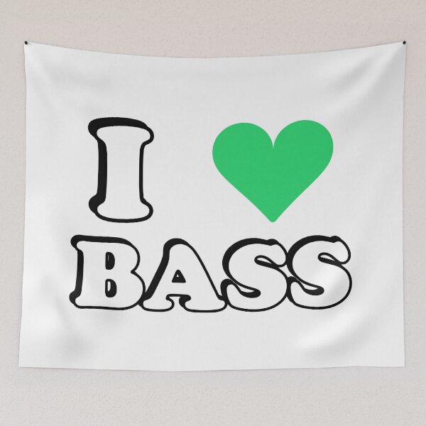 Item preview, I heart bass - bass player designed and sold by Inspirationmotivation.