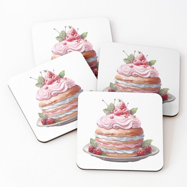 Item preview, Raspberry Cream Puff - French Pastry Dessert designed and sold by sstudioarts.