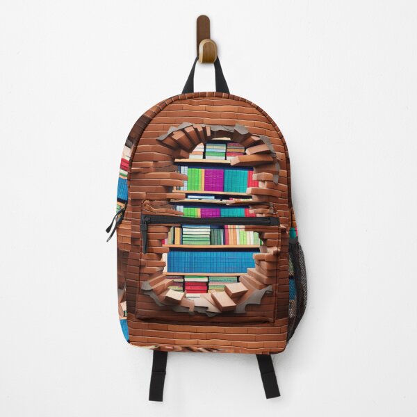 Item preview, Hole in a wall with bookcase! designed and sold by Giulivo Store Graphic.