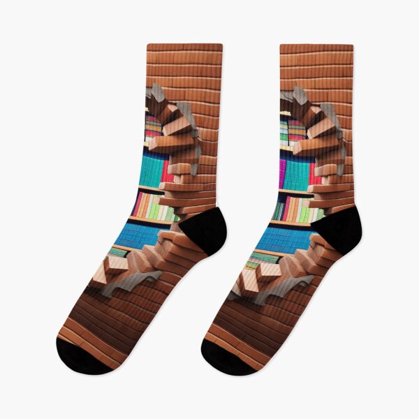 Item preview, Hole in a wall with bookcase! designed and sold by Giulivo Store Graphic.