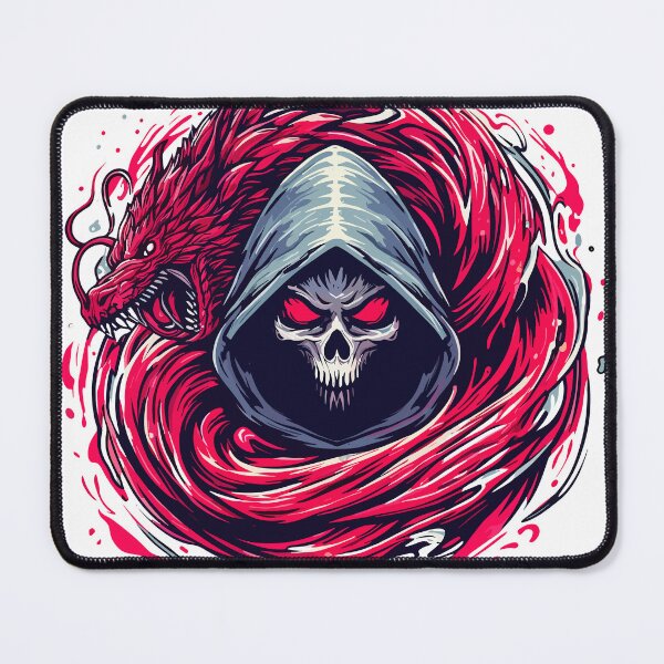 Item preview, Hooded skeleton and red dragon designed and sold by Felix-Designer.