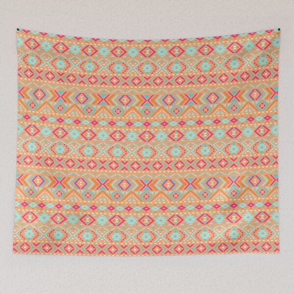 Item preview, Ethnic geometric pattern with elements of traditional tribal folk style.  designed and sold by Skaska.