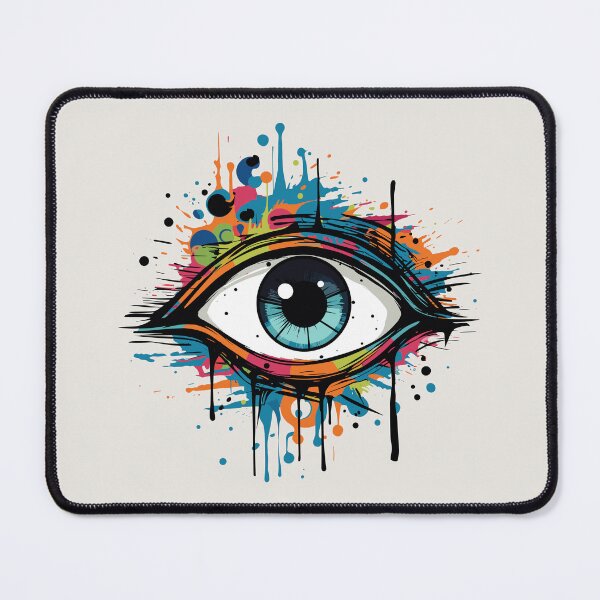 Item preview, Colorful Abstract Eye designed and sold by MadSwellDesigns.