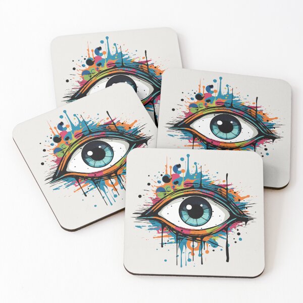 Item preview, Colorful Abstract Eye designed and sold by MadSwellDesigns.