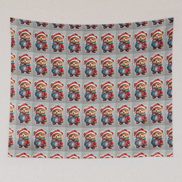 Item preview, Christmas Teddy Bear sticker designed and sold by cannon777.