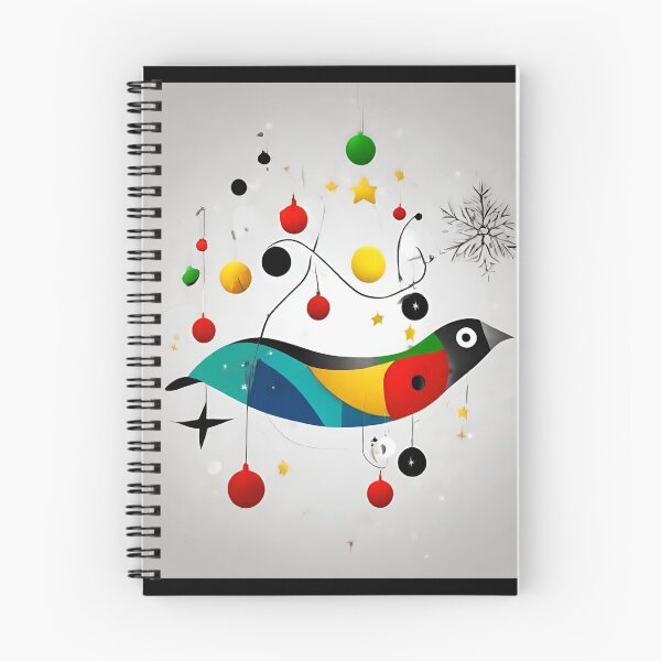 Item preview, Joan Miro Inspired Abstract Christmas Tree with Bird designed and sold by bettypure.