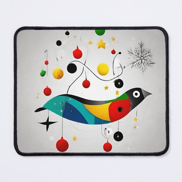 Item preview, Joan Miro Inspired Abstract Christmas Tree with Bird designed and sold by bettypure.
