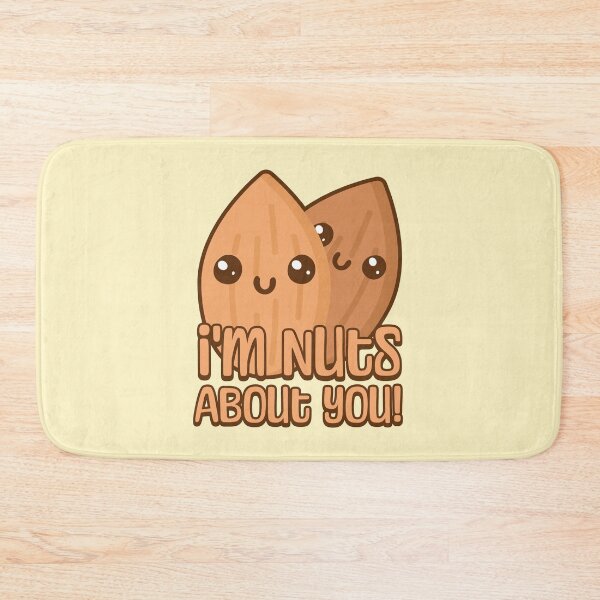 Item preview, I'm Nuts About You. Cute Almond Cartoon designed and sold by PMCreative.