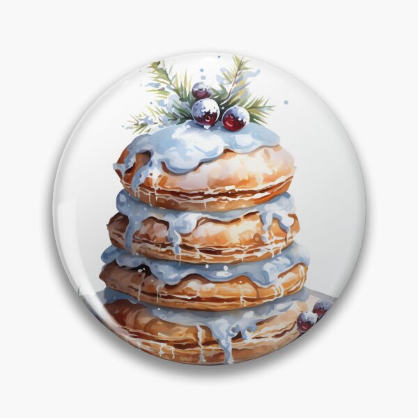 Item preview, Blueberry Cream Puffs - Fancy French Pastry designed and sold by sstudioarts.