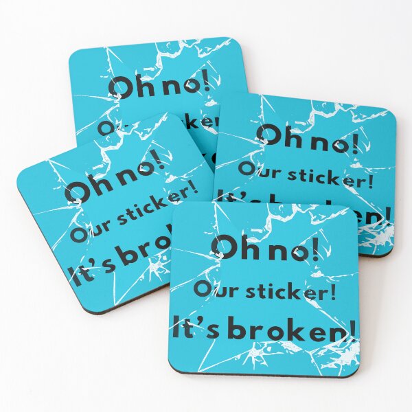 Item preview, ¡Oh, no! ¡Nuestra pegatina! ¡El esta roto! designed and sold by florianlitz.