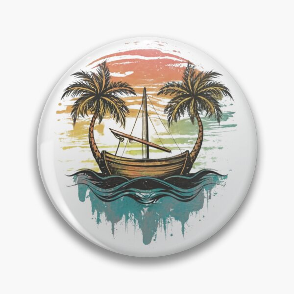 Item preview, Minimalistic Beach Boat designed and sold by AI-volution.