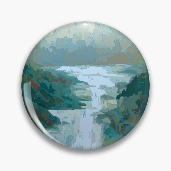 Misty Waterfall Pin