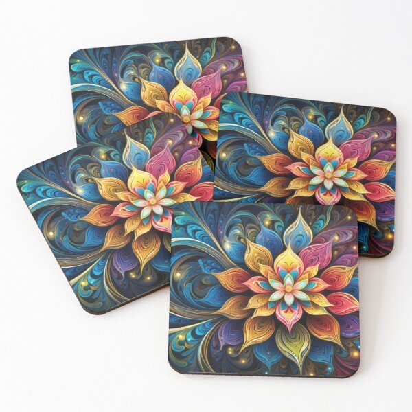 Item preview, Rainbow Kaleidoscope Flower  designed and sold by pinkal.