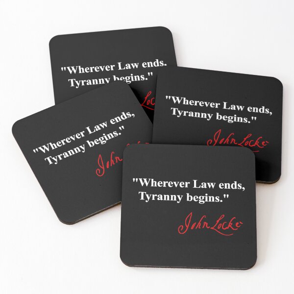 Item preview, Wherever law ends, tyranny begins. -  John Locke (white red) designed and sold by Thelittlelord.