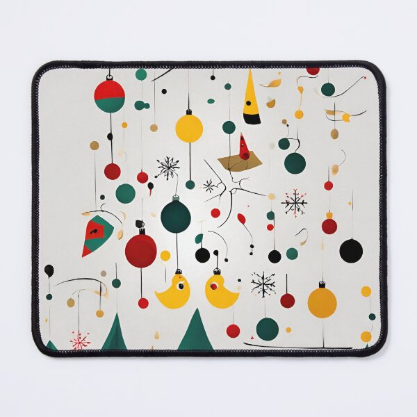 Item preview, Joan Miro Inspired Abstract Christmas Tree with Ornaments designed and sold by bettypure.
