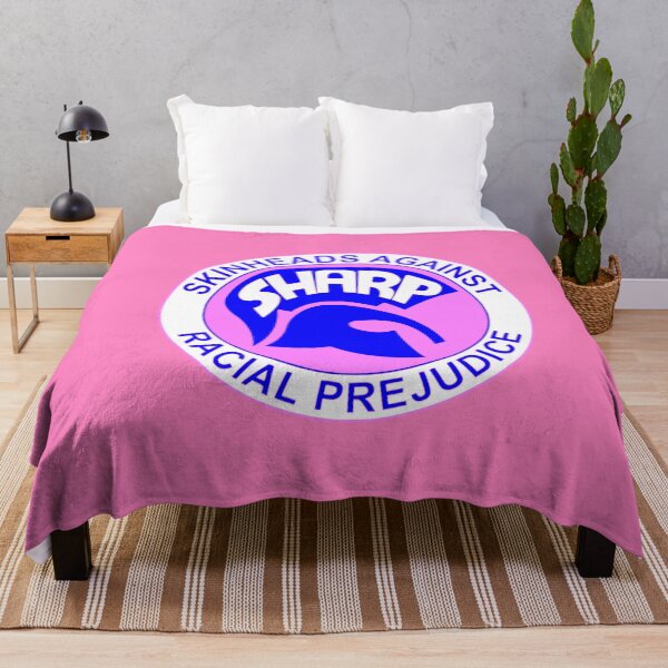 Item preview, Trad Skin SHARP Skins against racism in pink, blue and white design designed and sold by ModSupporters.