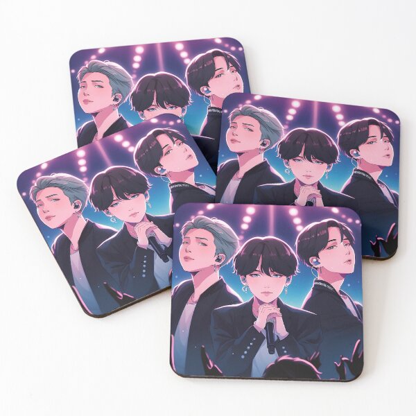 Item preview, BTS Rap Line Fan Art designed and sold by SipandStan.