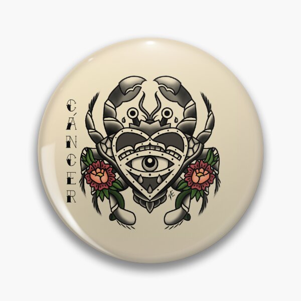 Item preview, Cancer zodiac sign tattoo designed and sold by Valentina Rojas Márquez.