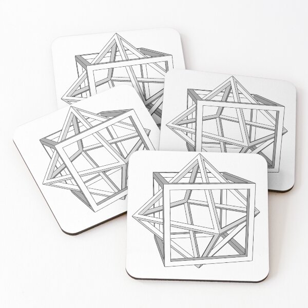 Item preview, Gmtrx Lawal Geometron's skeletal Cube and Octahedron designed and sold by Seni Lawal.