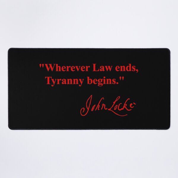 Item preview, Wherever law ends, tyranny begins. -  John Locke (red) designed and sold by Thelittlelord.