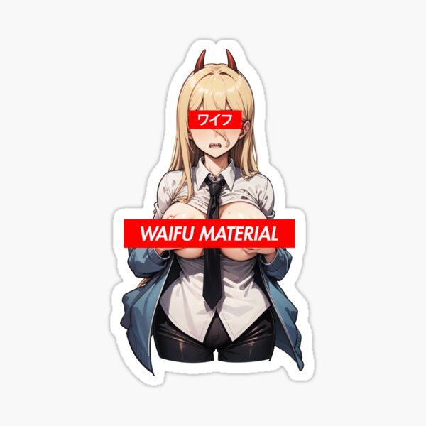 Waifu Makima Power Hentai Ecchi Chainsaw Man Anime Kiss-Cut Sticker Vinyl  Decal