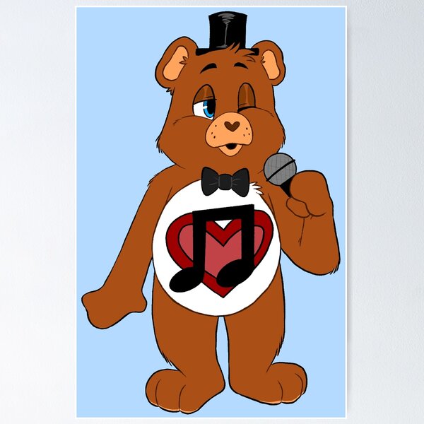Item preview, Freddy (Singing Heart Bear) designed and sold by migrainearts.