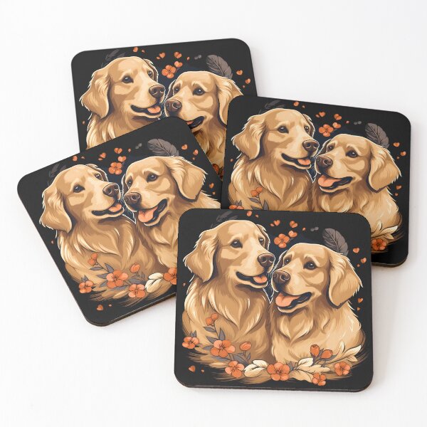 Item preview, Two Golden Retrievers In Love designed and sold by NBSStore.