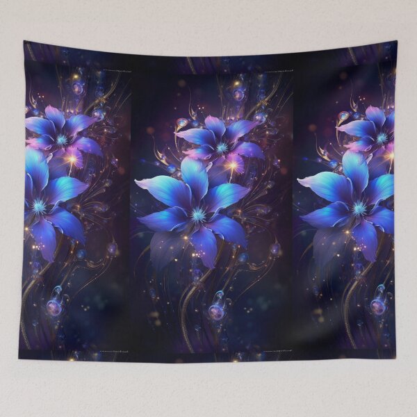 Item preview, Mysterious Purple Flowers designed and sold by pinkal.