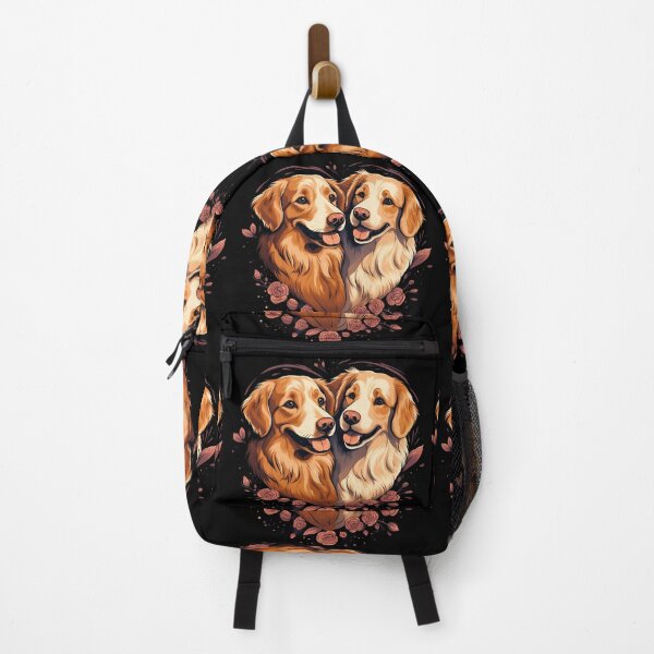 Item preview, Two Golden Retrievers In Love, Illustrated In A Heart Shape designed and sold by NBSStore.