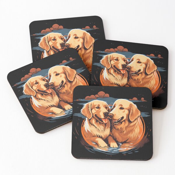 Item preview, Two Golden Retrievers In Love designed and sold by NBSStore.