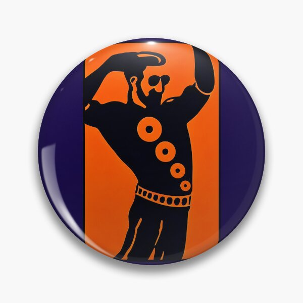 Item preview, Retro DJ Music Record Man Dancing - Orange and Black designed and sold by HeavyHits.