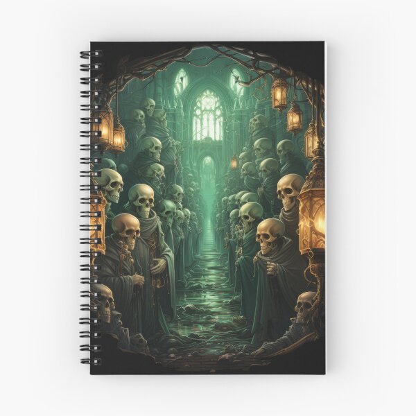 Item preview, Cathedral of Skulls Sticker - Haunting Elegance designed and sold by SlayerOfKings.