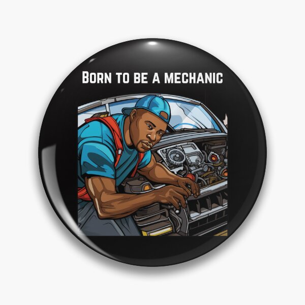 Item preview, Born to be a Mechanic designed and sold by stainedglass101.