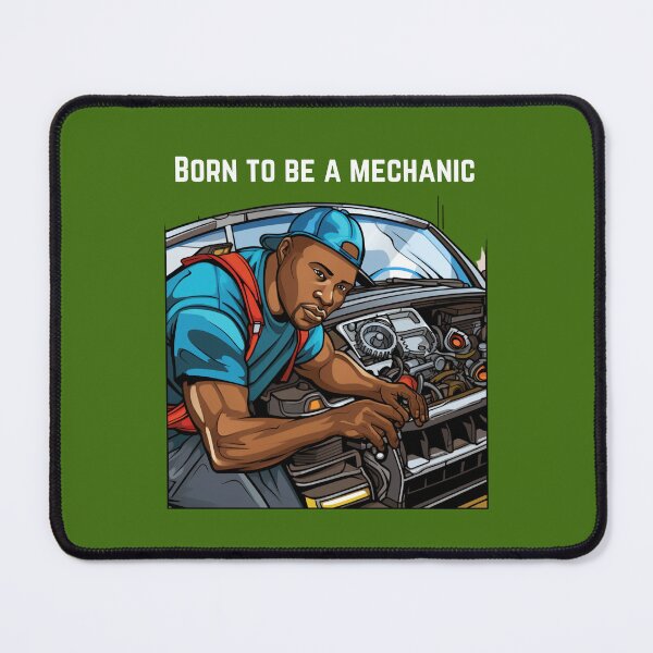 Item preview, Born to be a Mechanic designed and sold by stainedglass101.
