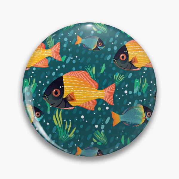 Item preview, Underwater tiled fish pattern designed and sold by Yogimeister.