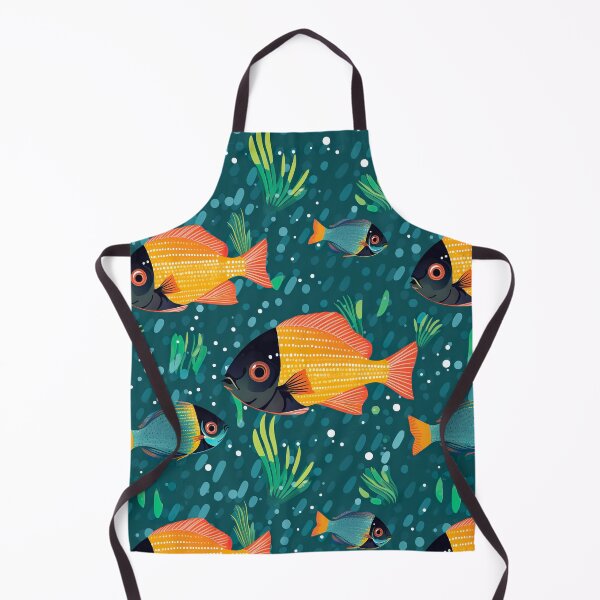 Item preview, Underwater tiled fish pattern designed and sold by Yogimeister.