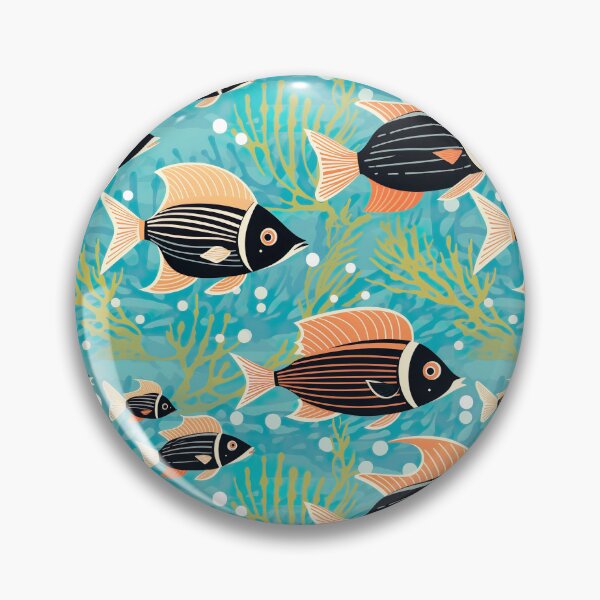 Item preview, Underwater tiled fish pattern designed and sold by Yogimeister.
