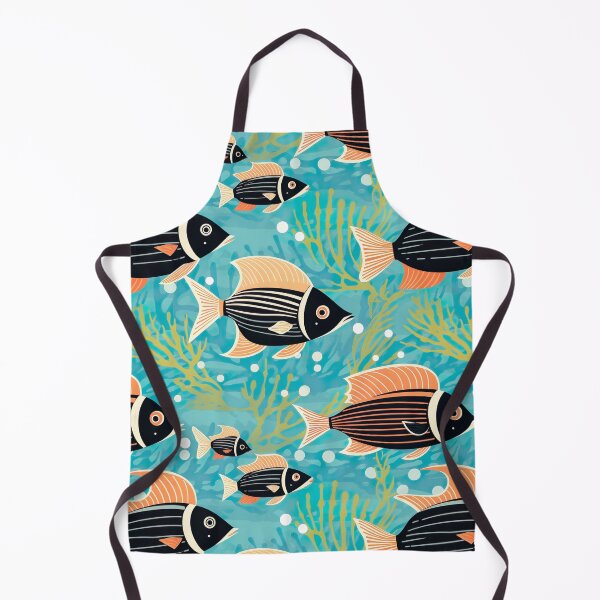 Item preview, Underwater tiled fish pattern designed and sold by Yogimeister.