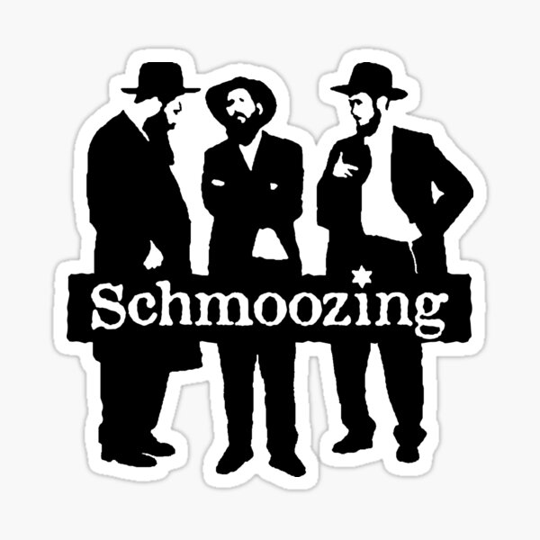 Item preview, 3 Hasidic Jewish men Schmoozing designed and sold by Boaz Kimelman.