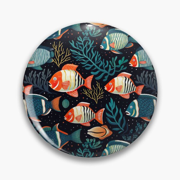 Item preview, Underwater tiled fish pattern designed and sold by Yogimeister.