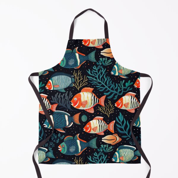 Item preview, Underwater tiled fish pattern designed and sold by Yogimeister.