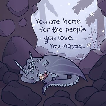 Artwork thumbnail, "You Are Home" Cozy Dragon Family by thelatestkate